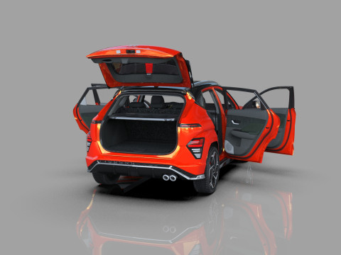 Hyundai Kona N-Line 2024 HQ interior 3D 模型