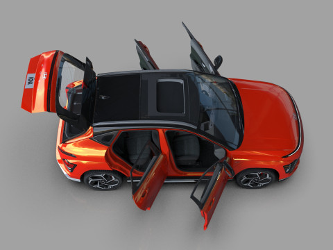 Hyundai Kona N-Line 2024 HQ interior 3D 模型