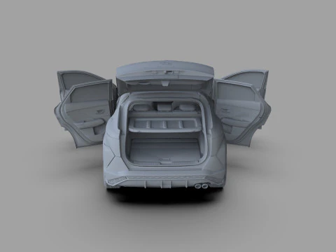 Hyundai Kona N-Line 2024 HQ interior 3D Model