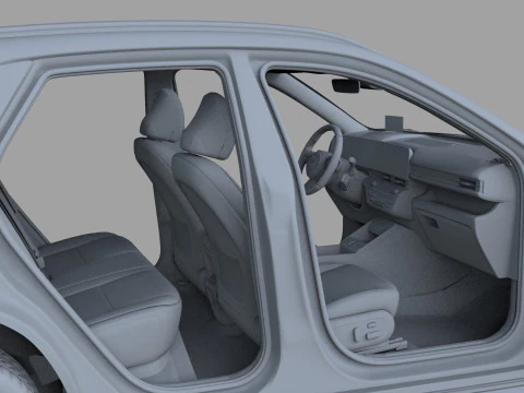 Hyundai Kona N-Line 2024 HQ interior 3D Model