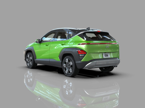 Hyundai Kona 2024 HQ interior 3D 模型