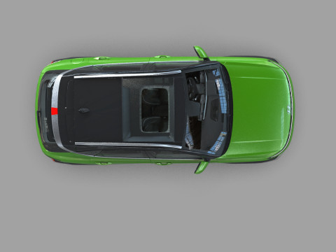 Hyundai Kona 2024 HQ interior 3D 模型