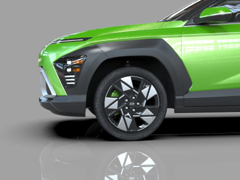 Hyundai Kona 2024 HQ interior 3D 模型