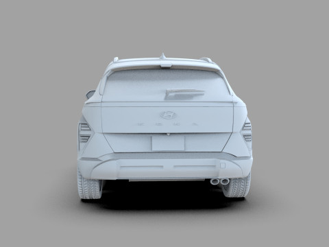 Hyundai Kona 2024 HQ interior 3D 模型