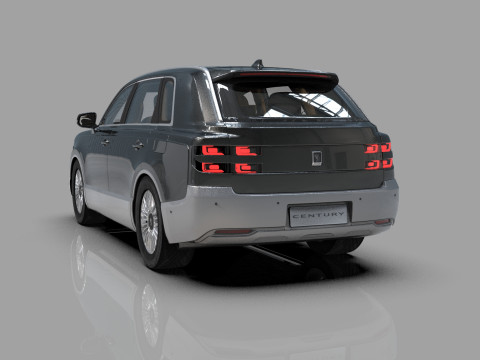 Toyota Century SUV 2024 HQ interior 3D 模型