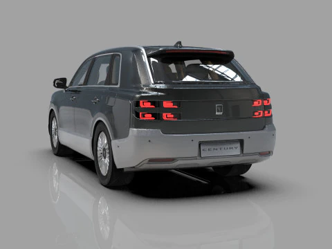 Toyota Century SUV 2024 HQ interior 3D Model