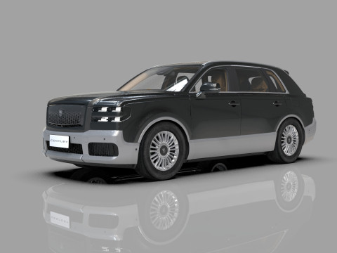 Toyota Century SUV 2024 HQ interior 3D 模型