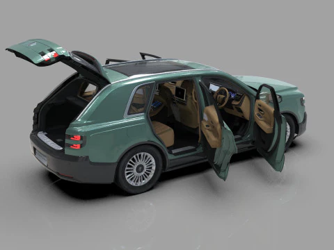 Toyota Century SUV 2024 HQ interior 3D Model