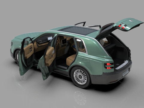 Toyota Century SUV 2024 HQ interior 3D 模型