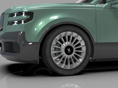 Toyota Century SUV 2024 HQ interior 3D Model