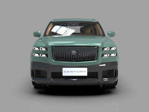 Toyota Century SUV 2024 HQ interior 3D 模型