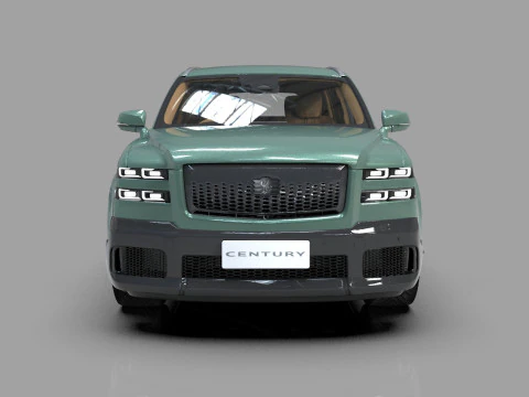 Toyota Century SUV 2024 HQ interior 3D Model