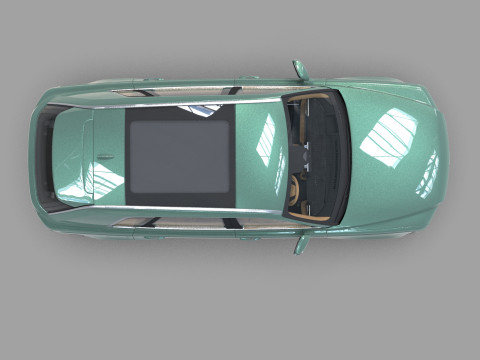 Toyota Century SUV 2024 HQ interior 3D 模型