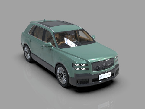 Toyota Century SUV 2024 HQ interior 3D 模型