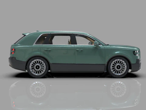 Toyota Century SUV 2024 HQ interior 3D Model