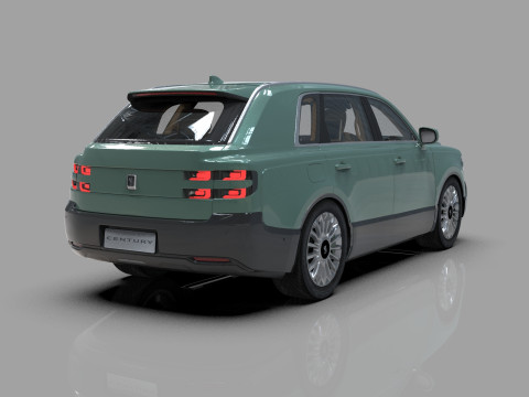 Toyota Century SUV 2024 HQ interior 3D 模型