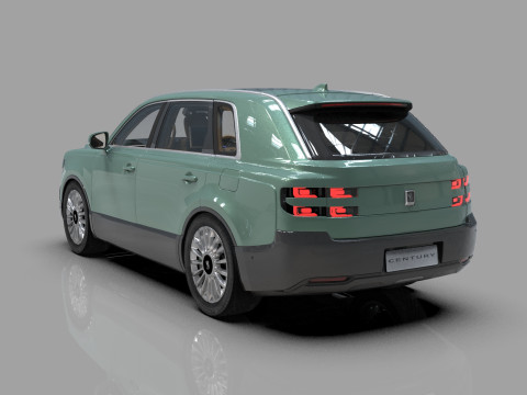 Toyota Century SUV 2024 HQ interior 3D 模型