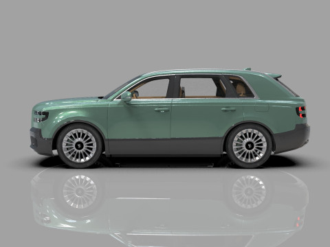 Toyota Century SUV 2024 HQ interior 3D 模型