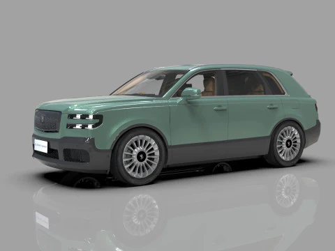 Toyota Century SUV 2024 HQ interior 3D Model