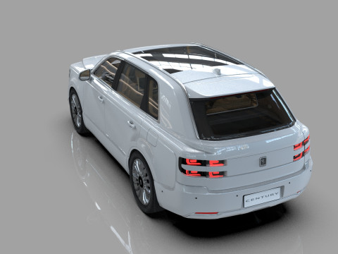 Toyota Century SUV 2024 HQ interior 3D 模型