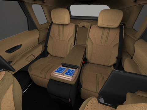Toyota Century SUV 2024 HQ interior 3D Model