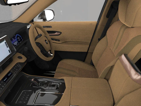 Toyota Century SUV 2024 HQ interior 3D Model