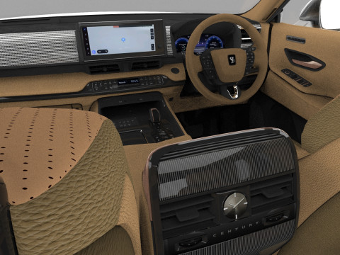 Toyota Century SUV 2024 HQ interior 3D 模型