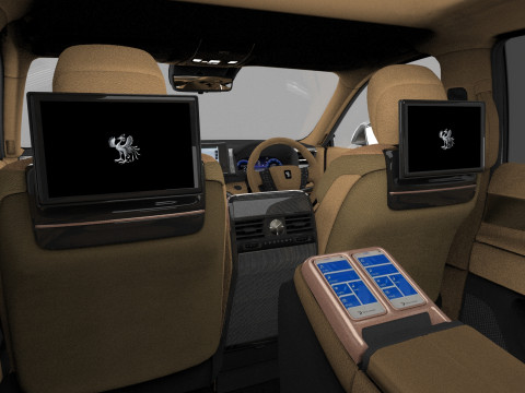 Toyota Century SUV 2024 HQ interior 3D 模型