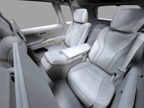 Toyota Century SUV 2024 HQ interior 3D 模型