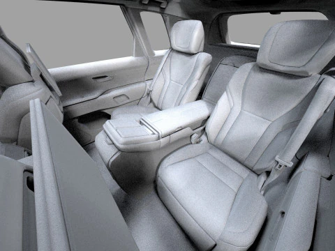 Toyota Century SUV 2024 HQ interior 3D Model