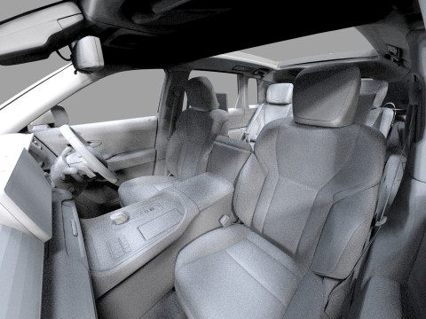 Toyota Century SUV 2024 HQ interior 3D 模型