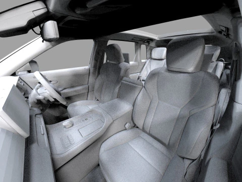 Toyota Century SUV 2024 HQ interior 3D Model