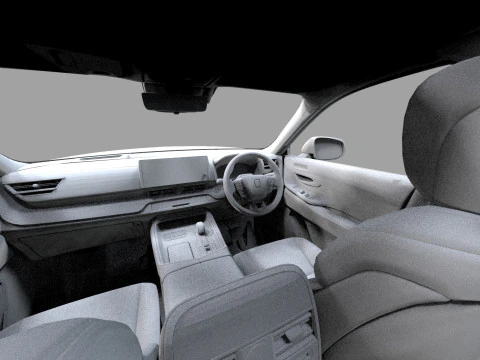 Toyota Century SUV 2024 HQ interior 3D Model