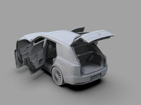 Toyota Century SUV 2024 HQ interior 3D Model