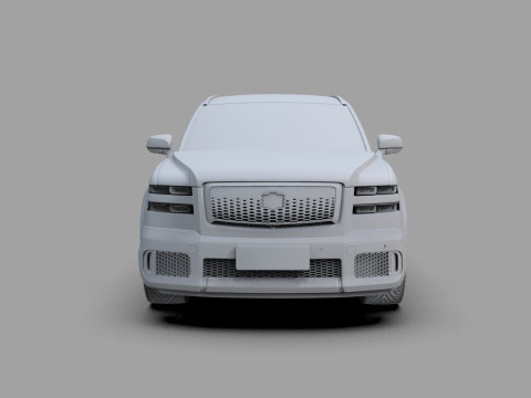 Toyota Century SUV 2024 HQ interior 3D 模型