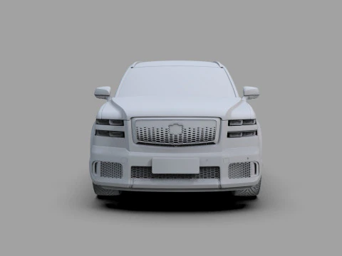 Toyota Century SUV 2024 HQ interior 3D Model