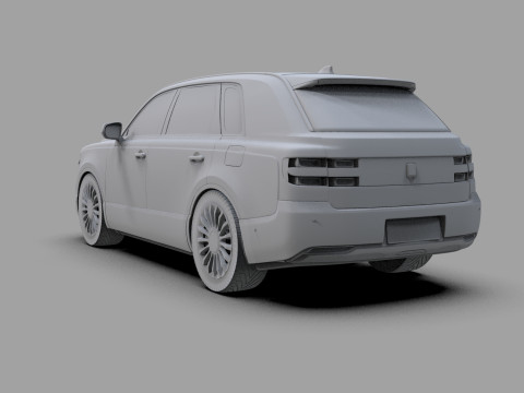 Toyota Century SUV 2024 HQ interior 3D 模型
