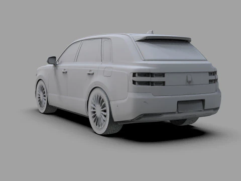 Toyota Century SUV 2024 HQ interior 3D Model