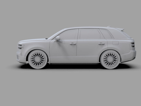 Toyota Century SUV 2024 HQ interior 3D 模型