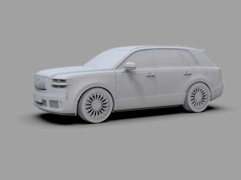 Toyota Century SUV 2024 HQ interior 3D 模型