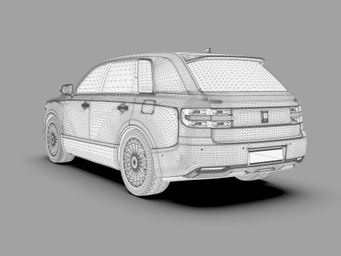 Toyota Century SUV 2024 HQ interior 3D 模型