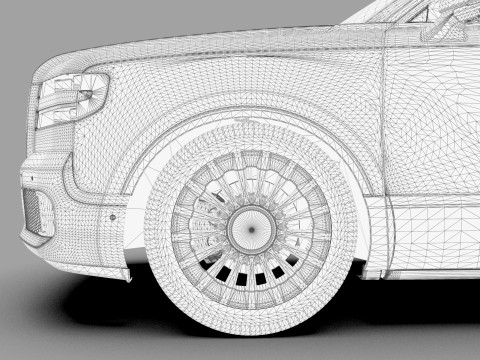 Toyota Century SUV 2024 HQ interior 3D 模型