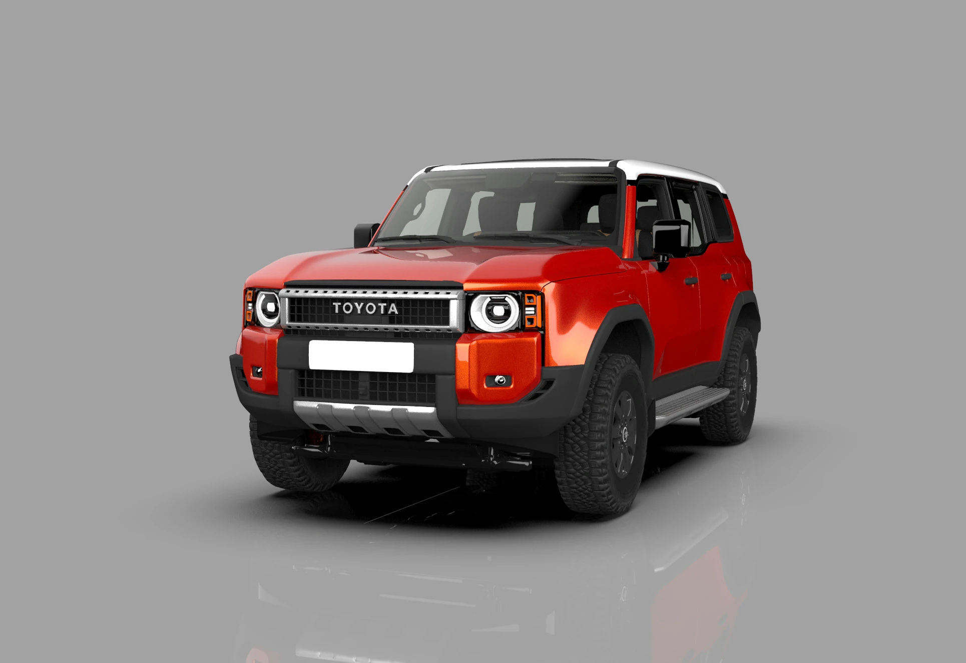 Toyota Land Cruiser LC250 2024 HQ interior 3D Model .c4d .max .obj .3ds .fbx .stl .blend