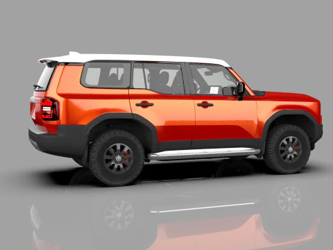 Toyota Land Cruiser LC250 2024 HQ interior 3D Model