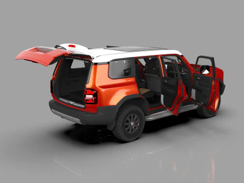 Toyota Land Cruiser LC250 2024 HQ interior 3D Model