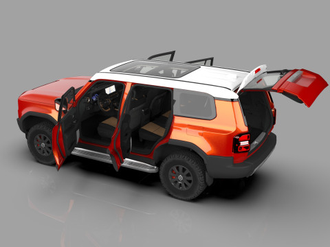 Toyota Land Cruiser LC250 2024 HQ interior 3D 모델