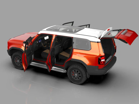 Toyota Land Cruiser LC250 2024 HQ interior 3D Model
