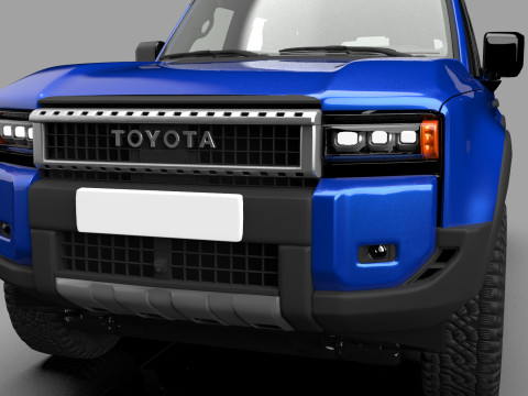 Toyota Land Cruiser LC250 2024 HQ interior 3D 모델