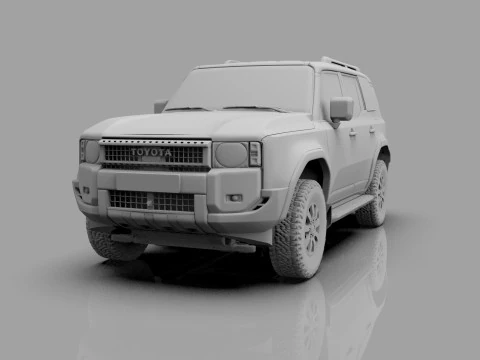 Toyota Land Cruiser LC250 2024 HQ interior 3D Model