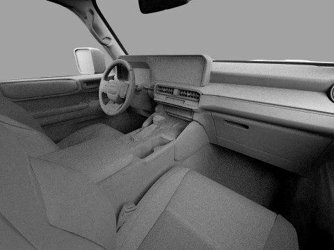 Toyota Land Cruiser LC250 2024 HQ interior 3D Model